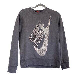 Vintage Nike Gray Center Swoosh Crewneck Sweatshirt Men’s Size Small Travis Vtg